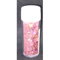 glitter holographic rose red